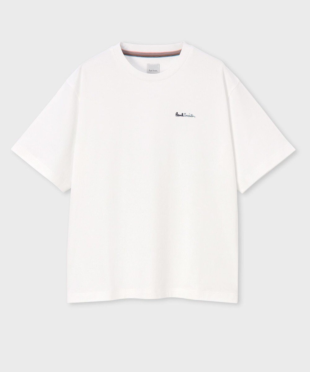 【ポール スミス/Paul Smith】のバイカラーロゴ Tシャツ 人気、トレンドファッション・服の通販 founy(ファニー) 　ファッション　Fashion　レディースファッション　Fashion for Women　トップス・カットソー　Cut & Sew Tops　シャツ・ブラウス・オフィスカジュアル　Elegant Blouses & Button-Ups　ロングTシャツ・Tシャツ　Longline T-Shirts & Tees　カットソー・ベーシックTシャツ　Cut-and-Sewn Tops / Stretch Tees & Basics　カットソー　Cut and Sewn Top　カラフル　Colorful Design　クール　Cool, Chic　サークル　Circle, Round Design　シンプル　Simple, Minimal　半袖　Short Sleeve, Half Sleeve　夏　Summer　S/S・春夏　SS, Spring/Summer, Warm Season　A/W・秋冬　Autumn/Winter　 other-1|ID: prp329100004576925 ipo3291000000032415970
