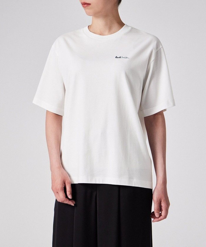【ポール スミス/Paul Smith】のバイカラーロゴ Tシャツ インテリア・キッズ・メンズ・レディースファッション・服の通販 founy(ファニー) https://founy.com/ ファッション Fashion レディースファッション Fashion for Women トップス・カットソー Cut & Sew Tops シャツ・ブラウス・オフィスカジュアル Elegant Blouses & Button-Ups ロングTシャツ・Tシャツ Longline T-Shirts & Tees カットソー・ベーシックTシャツ Cut-and-Sewn Tops / Stretch Tees & Basics カットソー Cut and Sewn Top カラフル Colorful Design クール Cool, Chic サークル Circle, Round Design シンプル Simple, Minimal 半袖 Short Sleeve, Half Sleeve 夏 Summer S/S・春夏 SS, Spring/Summer, Warm Season A/W・秋冬 Autumn/Winter |ID: prp329100004576925 ipo3291000000033373731