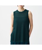 【アンクレイヴ/uncrave】のシースルーケーブルニット ノースリーブトップス ビリジアングリーン|ID: prp329100004576945 ipo3291000000032722455