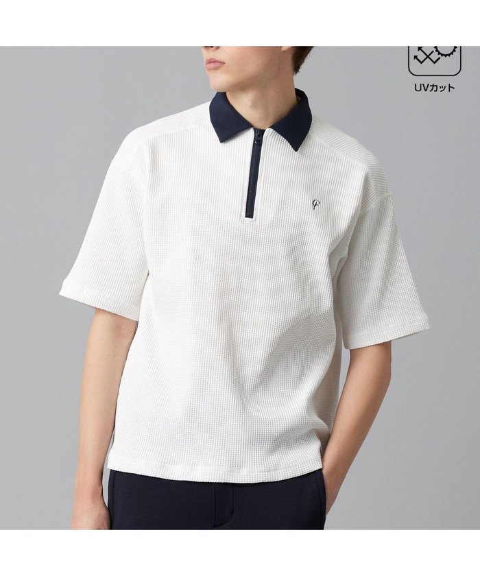 【23区 ゴルフ/23区GOLF / MEN】の【23Fondation/MEN】【UVケア】ワッフルジップアップ インテリア・キッズ・メンズ・レディースファッション・服の通販 founy(ファニー) https://founy.com/ ファッション Fashion メンズファッション Men's Style Online トップス・カットソー Tops/Tshirt/Men シャツ Shirts ポロシャツ Polo Shirts ジップアップ Zip Up フロント Front ポロシャツ Polo Shirt ワッフル Waffle 夏 Summer 春 Spring S/S・春夏 Ss・Spring/Summer |ID: prp329100004577842 ipo3291000000032695475