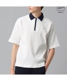 【23区 ゴルフ/23区GOLF / MEN】の【23Fondation/MEN】【UVケア】ワッフルジップアップ ホワイト系|ID: prp329100004577842 ipo3291000000032695476