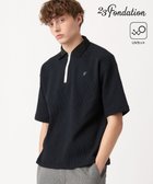 【23区 ゴルフ/23区GOLF / MEN】の【23Fondation/MEN】【UVケア】ワッフルジップアップ ブラック系|ID: prp329100004577842 ipo3291000000032695477