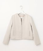 【自由区/JIYU-KU】の【洗える】グログランノーカラー ジャケット ベージュ|ID: prp329100004577854 ipo3291000000032425683
