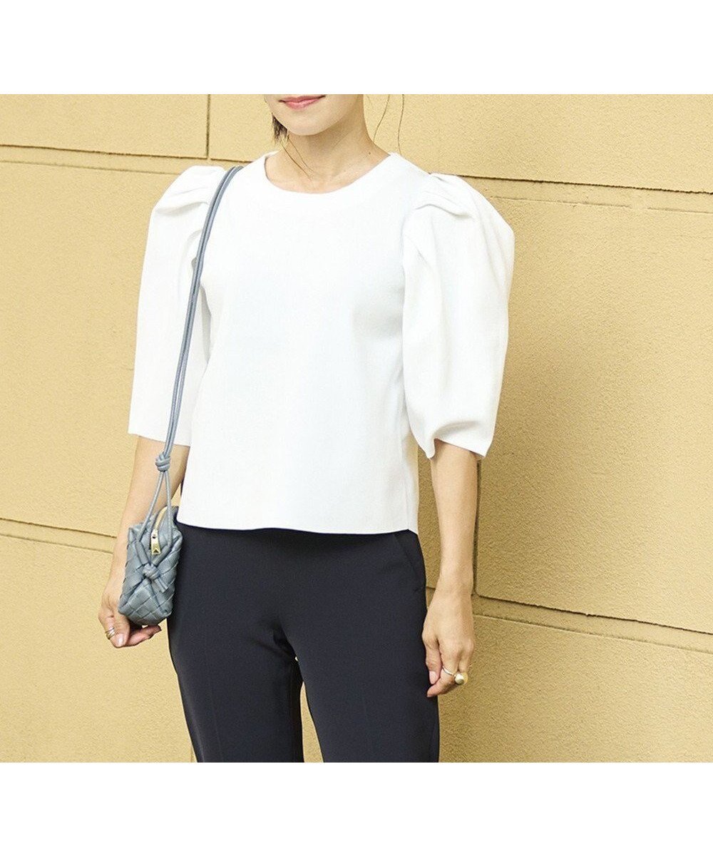 【ハッシュニュアンス/#Newans】の【セレモニーにも】パフスリーブニット 人気、トレンドファッション・服の通販 founy(ファニー) 　ファッション　Fashion　レディースファッション　Ladies' Fashion Online　トップス・カットソー　Tops/Tshirt　ニット　Knit Tops　ショルダー　Shoulder　シンプル　Simple　ストレッチ　Stretch　セットアップ　Set Up　セレモニー　Ceremony　セーター　Sweater　デニム　Denim　A/W・秋冬　Aw・Autumn/Winter・Fw・Fall-Winter　軽量　Lightweight　 other-1|ID: prp329100004577855 ipo3291000000032664720