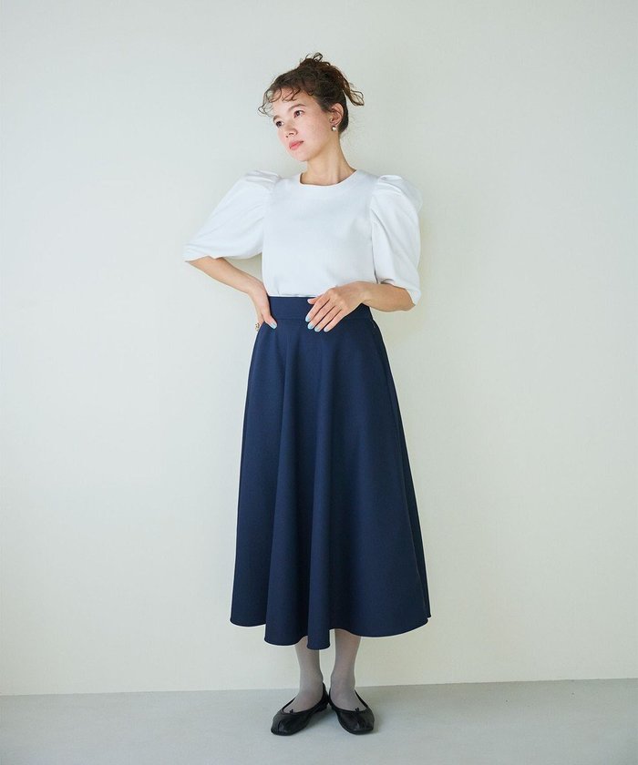 【ハッシュニュアンス/#Newans】の【セレモニーにも】パフスリーブニット インテリア・キッズ・メンズ・レディースファッション・服の通販 founy(ファニー) https://founy.com/ ファッション Fashion レディースファッション Fashion for Women トップス・カットソー Cut & Sew Tops ニット Knit Tops & Sweaters ショルダー Shoulder, Shoulder Strap シンプル Simple, Minimal ストレッチ Stretch, Stretchy Fabric セットアップ Set-Up, Coordinated Outfit セレモニー Ceremony セーター Sweater, Knitwear デニム Denim, Jeans Material A/W・秋冬 Autumn/Winter 軽量 Lightweight, Ultra Light |ID: prp329100004577855 ipo3291000000033541841