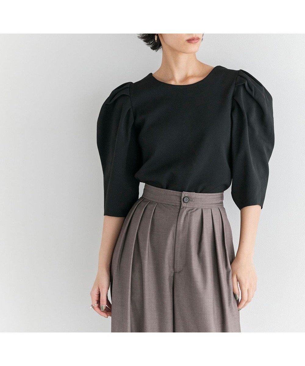 【ハッシュニュアンス/#Newans】の【セレモニーにも】パフスリーブニット インテリア・キッズ・メンズ・レディースファッション・服の通販 founy(ファニー) ファッション Fashion レディースファッション Fashion for Women トップス・カットソー Cut & Sew Tops ニット Knit Tops & Sweaters ショルダー Shoulder, Shoulder Strap シンプル Simple, Minimal ストレッチ Stretch, Stretchy Fabric セットアップ Set-Up, Coordinated Outfit セレモニー Ceremony セーター Sweater, Knitwear デニム Denim, Jeans Material A/W・秋冬 Autumn/Winter 軽量 Lightweight, Ultra Light ブラック|ID: prp329100004577855 ipo3291000000034536185