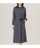 【ジェイ プレス/J.PRESS】の【洗える】スパンウェーブフラワープリント ワンピース 人気、トレンドファッション・服の通販 founy(ファニー) ファッション Fashion レディースファッション Ladies' Fashion Online ワンピース Dress ウェーブ Wave エレガント 上品 Elegant 洗える Washable カフス Cuffs サテン Satin スタンド Stand ポケット Pocket リボン Ribbon A/W・秋冬 Aw・Autumn/Winter・Fw・Fall-Winter thumbnail ネイビー系5|ID: prp329100004577861 ipo3291000000032546575