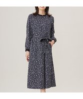 【ジェイ プレス/J.PRESS】の【洗える】スパンウェーブフラワープリント ワンピース 人気、トレンドファッション・服の通販 founy(ファニー) ファッション Fashion レディースファッション Fashion for Women ワンピース Dresses ウェーブ Wavy Pattern エレガント 上品 Elegant 洗える Machine Washable カフス Cuff Design サテン Satin, Glossy Fabric スタンド Stand Collar, Upright Stand ポケット Pocket, Pocket Detail リボン Ribbon, Bow A/W・秋冬 Autumn/Winter |ID:prp329100004577861