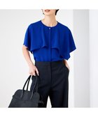 【アイシービー/iCB】の【UVカット・接触冷感・防シワ・洗える】エステルダブルクロス ハンカチーフスリーブブラウス ロイヤルブルー系|ID: prp329100004577866 ipo3291000000034484585