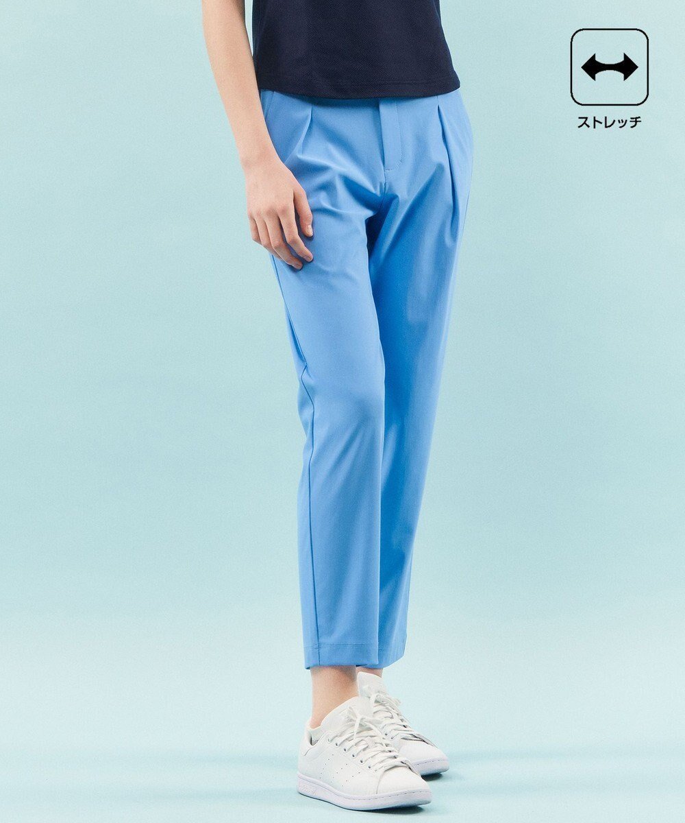 【23区 ゴルフ/NIJYUSANKU GOLF】の【WOMEN】【ストレッチ】ハイテンション テーパードパンツ インテリア・キッズ・メンズ・レディースファッション・服の通販 founy(ファニー) 　ファッション　Fashion　レディースファッション　Fashion for Women　パンツ　Pants & Trousers　ジャケット　Jacket, Outerwear　ストレッチ　Stretch, Stretchy Fabric　スポーツ　Sports, Activewear　ベーシック　Basic, Essential　ビジネス 仕事 通勤　Business / Work / Commuting　再入荷　Restock / Back in Stock　夏　Summer　春　Spring　S/S・春夏　SS, Spring/Summer, Warm Season　軽量　Lightweight, Ultra Light　スカイブルー系|ID: prp329100004577873 ipo3291000000032696013