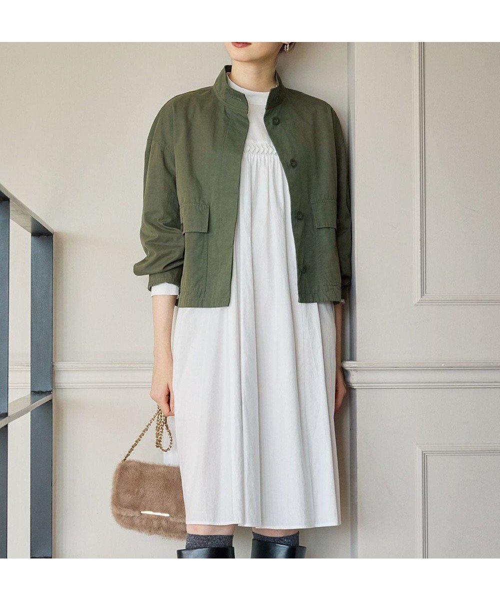 【23区/NIJYUSANKU】の【SLOW/一部店舗限定】ウォッシュドコットンサテン ワンピース インテリア・キッズ・メンズ・レディースファッション・服の通販 founy(ファニー) 　ファッション　Fashion　レディースファッション　WOMEN　ワンピース　Dress　秋　Autumn/Fall　サテン　Satin　シャーリング　Shirring　スリーブ　Sleeve　ドレープ　Drape　フェミニン　Feminine　フロント　Front　ロング　Long　A/W・秋冬　Aw・Autumn/Winter・Fw・Fall-Winter　おすすめ　Recommend　2024年　2024　エレガント 上品　Elegant　2024-2025秋冬・A/W　Aw/Autumn/Winter/Fw/Fall/2024-2025　ホワイト系|ID: prp329100004577880 ipo3291000000032425991