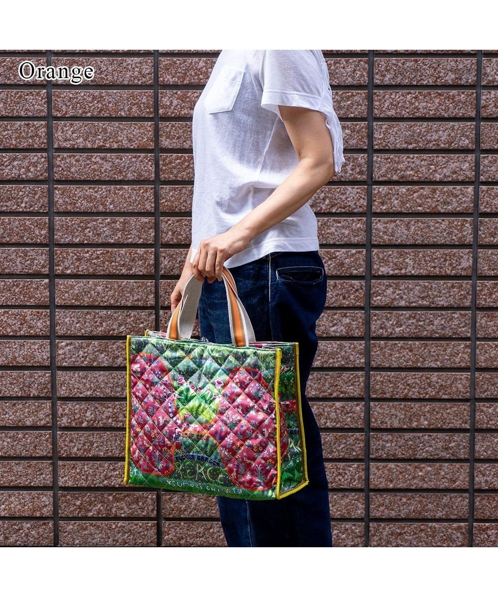 【ツモリチサト キャリー/tsumori chisato CARRY】のガーデンゴルフクラブキルト トートバッグ A4サイズ インテリア・キッズ・メンズ・レディースファッション・服の通販 founy(ファニー) 　ファッション　Fashion　レディースファッション　WOMEN　バッグ　Bag　カラフル　Colorful　ガーデン　Garden　キルト　Quilt　クラシック　Classic　ゴルフ　Golf　ポケット　Pocket　オレンジ|ID: prp329100004577883 ipo3291000000032426030