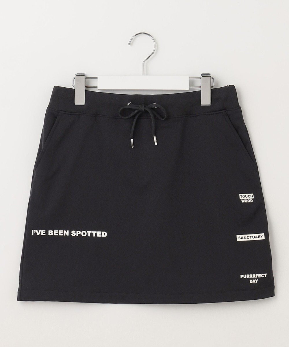 【ピーダブリュサーキュラス/PW CIRCULUS】の【WOMEN】【洗える/軽量】裏毛 ロゴ スカート ゴルフウェア レディース インテリア・キッズ・メンズ・レディースファッション・服の通販 founy(ファニー) 　ファッション　Fashion　レディースファッション　Fashion for Women　スカート　Skirts　ゴルフ　Golf　セットアップ　Set-Up, Coordinated Outfit　ビッグ　Big, Oversized　ワーク　Workwear, Utility Style　夏　Summer　春　Spring　S/S・春夏　SS, Spring/Summer, Warm Season　洗える　Machine Washable　軽量　Lightweight, Ultra Light　ブラック|ID: prp329100004577886 ipo3291000000034221184