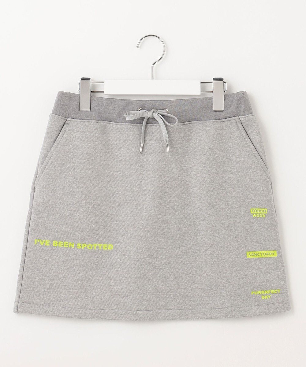 【ピーダブリュサーキュラス/PW CIRCULUS】の【WOMEN】【洗える/軽量】裏毛 ロゴ スカート ゴルフウェア レディース インテリア・キッズ・メンズ・レディースファッション・服の通販 founy(ファニー) 　ファッション　Fashion　レディースファッション　Fashion for Women　スカート　Skirts　ゴルフ　Golf　セットアップ　Set-Up, Coordinated Outfit　ビッグ　Big, Oversized　ワーク　Workwear, Utility Style　夏　Summer　春　Spring　S/S・春夏　SS, Spring/Summer, Warm Season　洗える　Machine Washable　軽量　Lightweight, Ultra Light　ライトグレー|ID: prp329100004577886 ipo3291000000034221185