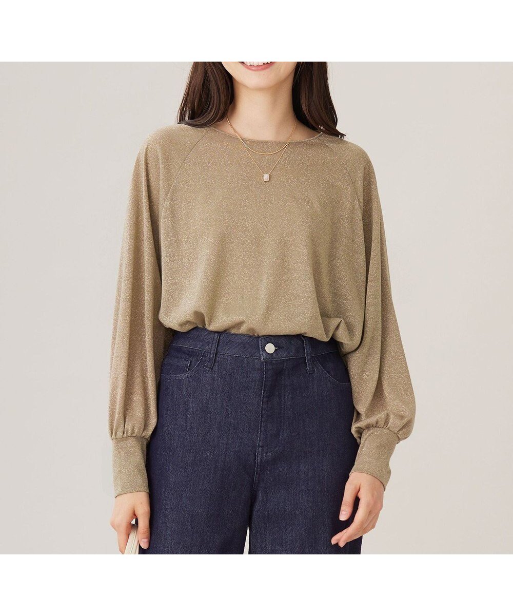 【自由区/JIYU-KU】の【洗える】ラメシアー トップス 人気、トレンドファッション・服の通販 founy(ファニー) 　ファッション　Fashion　レディースファッション　Fashion for Women　トップス・カットソー　Cut & Sew Tops　シャツ・ブラウス・オフィスカジュアル　Elegant Blouses & Button-Ups　ロングTシャツ・Tシャツ　Longline T-Shirts & Tees　カットソー・ベーシックTシャツ　Cut-and-Sewn Tops / Stretch Tees & Basics　カットソー　Cut and Sewn Top　シアー　Sheer, See-Through　シンプル　Simple, Minimal　ボトム　Bottoms, Lower Wear　エレガント 上品　Elegant　洗える　Machine Washable　A/W・秋冬　Autumn/Winter　 other-1|ID: prp329100004577908 ipo3291000000033685700