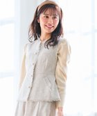 【フェルゥ/Feroux】の【セットアップ対応】春ツイード コンパクトジレ ホワイト系1|ID: prp329100004577909 ipo3291000000032660208