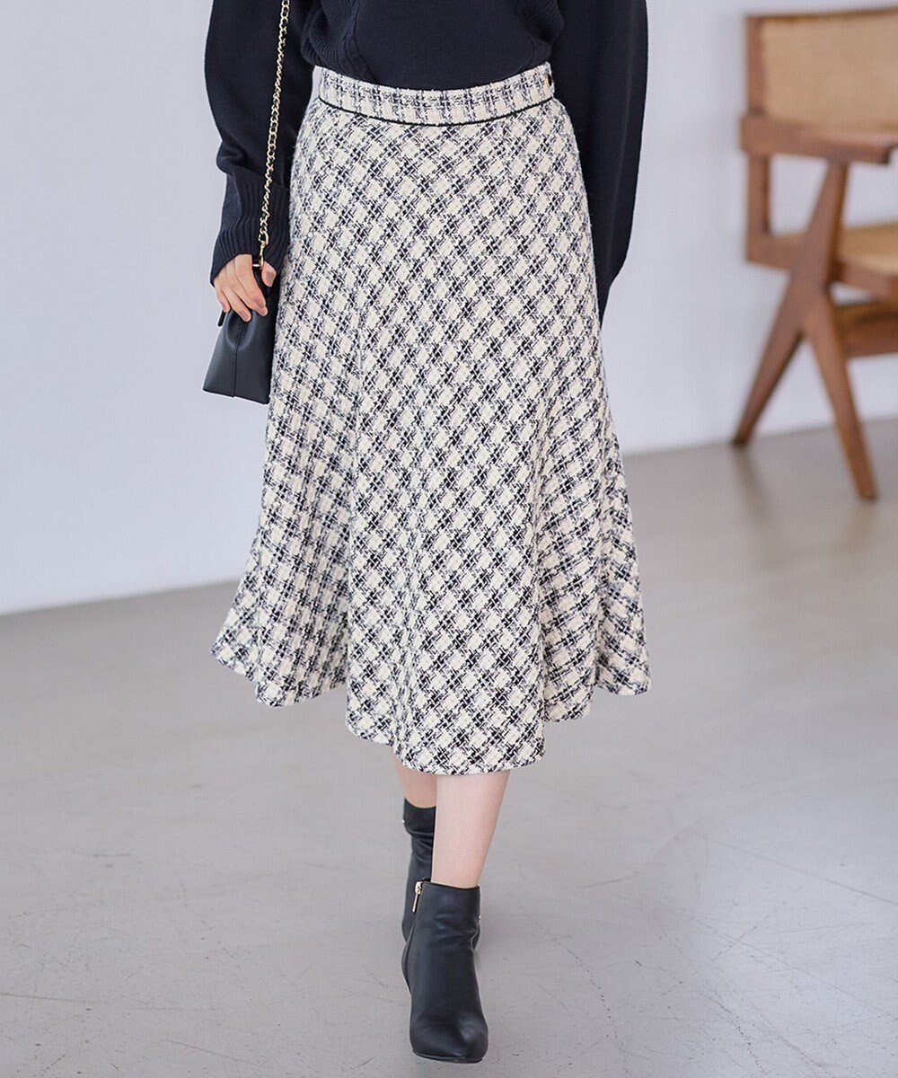 【エニィ スィス/any SiS】のパフィツイードミディ スカート インテリア・キッズ・メンズ・レディースファッション・服の通販 founy(ファニー) ファッション Fashion レディースファッション Fashion for Women スカート Skirts グラデーション Gradient, Ombre シンプル Simple, Minimal ツイード Twill, Twill Weave マーメイド Mermaid, Fishtail Silhouette ミックス Mix, Mixed Style エレガント 上品 Elegant A/W・秋冬 Autumn/Winter ビジネス 仕事 通勤 Business / Work / Commuting アイボリー系|ID: prp329100004577917 ipo3291000000034338148