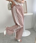 【ウィゴー/WEGO】の【ウエストゴム】ラインリボンデザインナイロンバンツ ライトピンク|ID: prp329100004577927 ipo3291000000032426614