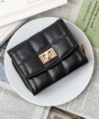 【ウィゴー/WEGO】のパイピングキルティングウォレット ブラック|ID: prp329100004577933 ipo3291000000032426677