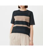 【アイシービー/iCB】の【洗える】 シアースムースボーダー ニット ネイビー×チノベージュ系|ID: prp329100004577960 ipo3291000000032427073