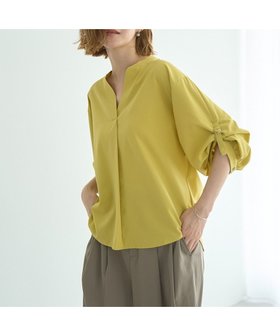 【イェッカ ヴェッカ/YECCA VECCA】の2wayボリューム袖スキッパーブラウス 人気、トレンドファッション・服の通販 founy(ファニー) ファッション Fashion レディースファッション Fashion for Women トップス・カットソー Cut & Sew Tops シャツ・ブラウス・オフィスカジュアル Elegant Blouses & Button-Ups シンプル Simple, Minimal スキッパー Skipper, Open Collar ボトム Bottoms, Lower Wear ポケット Pocket, Pocket Detail ラップ Wrap, Wrap Design 夏 Summer 春 Spring S/S・春夏 SS, Spring/Summer, Warm Season |ID:prp329100004577964