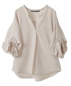 【イェッカ ヴェッカ/YECCA VECCA】の2wayボリューム袖スキッパーブラウス 人気、トレンドファッション・服の通販 founy(ファニー) ファッション Fashion レディースファッション Fashion for Women トップス・カットソー Cut & Sew Tops シャツ・ブラウス・オフィスカジュアル Elegant Blouses & Button-Ups シンプル Simple, Minimal スキッパー Skipper, Open Collar ボトム Bottoms, Lower Wear ポケット Pocket, Pocket Detail ラップ Wrap, Wrap Design 夏 Summer 春 Spring S/S・春夏 SS, Spring/Summer, Warm Season thumbnail Beige|ID: prp329100004577964 ipo3291000000032427106