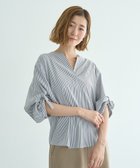 【イェッカ ヴェッカ/YECCA VECCA】の2wayボリューム袖スキッパーブラウス 人気、トレンドファッション・服の通販 founy(ファニー) ファッション Fashion レディースファッション Fashion for Women トップス・カットソー Cut & Sew Tops シャツ・ブラウス・オフィスカジュアル Elegant Blouses & Button-Ups シンプル Simple, Minimal スキッパー Skipper, Open Collar ボトム Bottoms, Lower Wear ポケット Pocket, Pocket Detail ラップ Wrap, Wrap Design 夏 Summer 春 Spring S/S・春夏 SS, Spring/Summer, Warm Season thumbnail Stripe|ID: prp329100004577964 ipo3291000000033412965