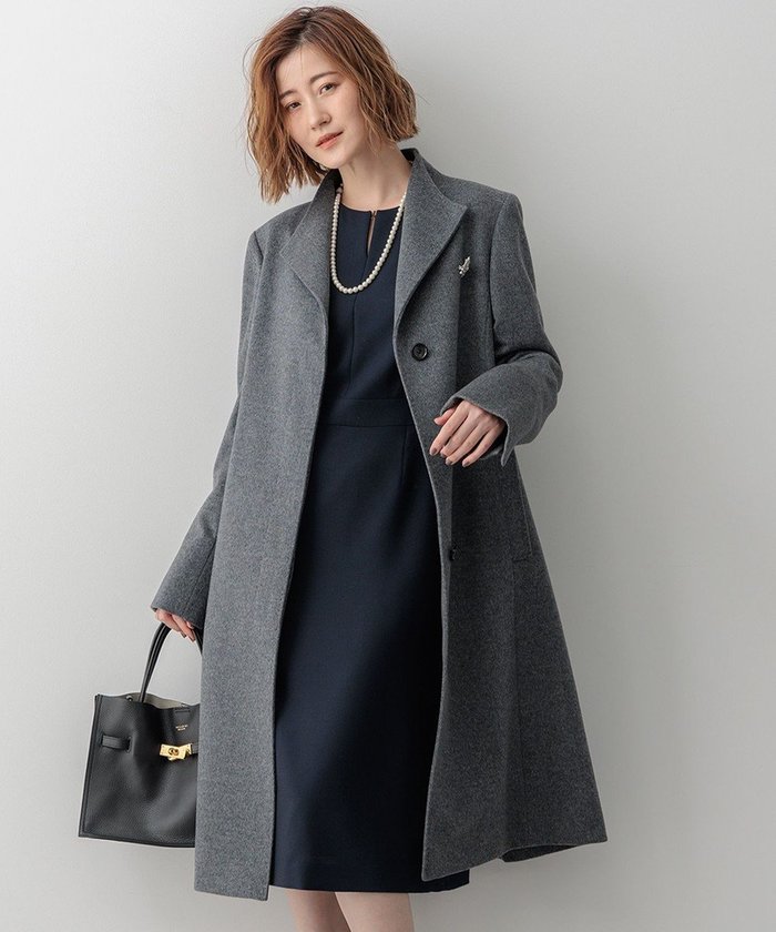 【23区/NIJYUSANKU】のウールカシミヤビーバー スタンドカラー コート インテリア・キッズ・メンズ・レディースファッション・服の通販 founy(ファニー) https://founy.com/ ファッション Fashion レディースファッション WOMEN アウター Coat Outerwear コート Coats ジャケット Jackets カシミヤ Cashmere ジャケット Jacket スタンド Stand チェスター Chester なめらか Smooth A/W・秋冬 Aw・Autumn/Winter・Fw・Fall-Winter 冬 Winter 再入荷 Restock/Back In Stock/Re Arrival 2024年 2024 エレガント 上品 Elegant 2024-2025秋冬・A/W Aw/Autumn/Winter/Fw/Fall/2024-2025 |ID: prp329100004577966 ipo3291000000032427125