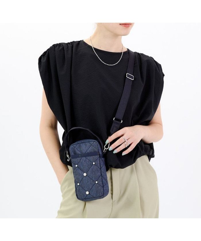 【レスポートサック/LeSportsac】のMINI PHONE W PEARLS/トワイライトパール インテリア・キッズ・メンズ・レディースファッション・服の通販 founy(ファニー) https://founy.com/ ファッション Fashion レディースファッション WOMEN ウォレット Wallet キルティング Quilting コレクション Collection コンパクト Compact 軽量 Lightweight ショルダー Shoulder スタイリッシュ Stylish デニム Denim トラベル Travel パール Pearl プリント Print ポケット Pocket ポシェット Pochette ポーチ Pouch NEW・新作・新着・新入荷 New Arrivals 旅行 Travel スマホケース Phone Case |ID: prp329100004577999 ipo3291000000032427355