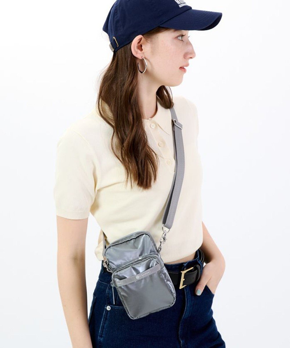 【レスポートサック/LeSportsac】のMINI PHONE BAG/ガンメタルグレーシャイン 人気、トレンドファッション・服の通販 founy(ファニー) 　ファッション　Fashion　レディースファッション　Fashion for Women　コンパクト　Compact, Small Size　軽量　Lightweight, Ultra Light　ショルダー　Shoulder, Shoulder Strap　スマホ　Smartphone, Mobile Device　財布　Wallet, Purse　トラベル　Travel, Travel Gear　ハンカチ　Handkerchief, Hanky　プリント　Print, Printed Pattern　ポケット　Pocket, Pocket Detail　ポシェット　Pochette, Mini Bag　ポーチ　Pouch, Small Case　おすすめ　Recommended / Our Picks　旅行　Travel　エレガント 上品　Elegant　スマホショルダーバッグ　Smartphone Shoulder Bag　 other-1|ID: prp329100004578011 ipo3291000000032427416