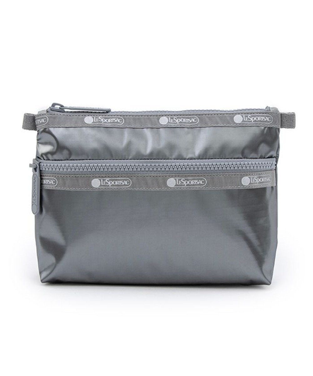 【レスポートサック/LeSportsac】のCOSMETIC CLUTCH/ガンメタルグレーシャイン インテリア・キッズ・メンズ・レディースファッション・服の通販 founy(ファニー) 　ファッション　Fashion　レディースファッション　Fashion for Women　バッグ　Bags　ミニ財布・二つ折り財布　Wallets & Card Cases　ポーチ&ミニバッグ　Pouches & Mini Bags　クラッチ　Clutch, Clutch Bag　財布　Wallet, Purse　人気　Popular, Best Seller　プリント　Print, Printed Pattern　ポケット　Pocket, Pocket Detail　ポーチ　Pouch, Small Case　おすすめ　Recommended / Our Picks　旅行　Travel　エレガント 上品　Elegant　ガンメタルグレーシャイン|ID: prp329100004578041 ipo3291000000033657074