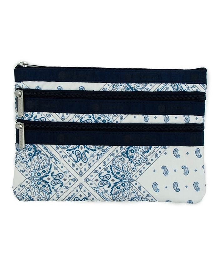 【レスポートサック/LeSportsac】の3ZIP COSMETIC/バンダナブリーズ インテリア・キッズ・メンズ・レディースファッション・服の通販 founy(ファニー) https://founy.com/ ファッション Fashion レディースファッション Fashion for Women ミニ財布・二つ折り財布 Wallets & Card Cases ポーチ&ミニバッグ Pouches & Mini Bags スリム Slim, Slim Fit フラット Flat, Flat Shoes ペイズリー Paisley, Ethnic Pattern ポケット Pocket, Pocket Detail ポーチ Pouch, Small Case 旅行 Travel 財布 Wallet, Purse |ID: prp329100004578043 ipo3291000000032427584