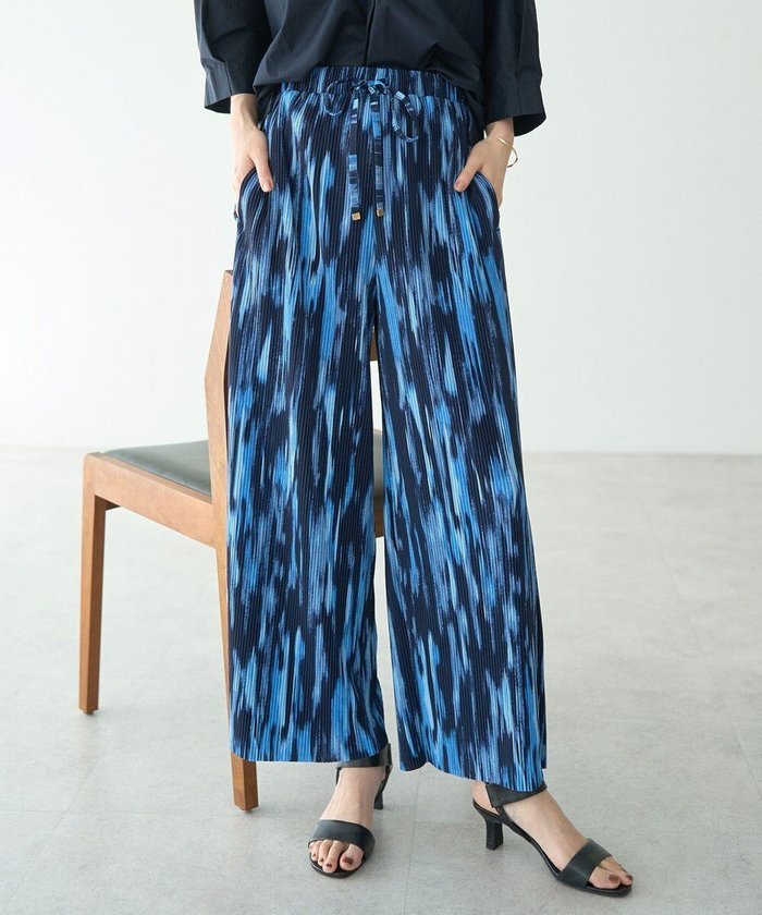 【イェッカ ヴェッカ/YECCA VECCA】のランダムアート柄プリーツパンツ インテリア・キッズ・メンズ・レディースファッション・服の通販 founy(ファニー) https://founy.com/ ファッション Fashion レディースファッション Fashion for Women パンツ Pants & Trousers おすすめ Recommended / Our Picks シンプル Simple, Minimal プリーツ Pleats, Pleated ポケット Pocket, Pocket Detail ランダム Random, Irregular ワイド Wide, Wide Fit 夏 Summer 春 Spring S/S・春夏 SS, Spring/Summer, Warm Season |ID: prp329100004578047 ipo3291000000034295289