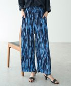 【イェッカ ヴェッカ/YECCA VECCA】のランダムアート柄プリーツパンツ Blue|ID: prp329100004578047 ipo3291000000034295290