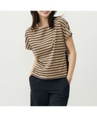 【ジェイ プレス/J.PRESS】の【WEB限定カラーあり・洗える】ULTIM天竺ボーダー カットソー モカ×ブラックボーダー系|ID: prp329100004578057 ipo3291000000034295295