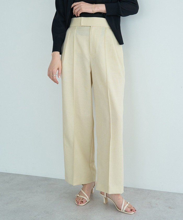 【イェッカ ヴェッカ/YECCA VECCA】のリネンライクシャイニーツイルパンツ インテリア・キッズ・メンズ・レディースファッション・服の通販 founy(ファニー) https://founy.com/ ファッション Fashion レディースファッション Fashion for Women パンツ Pants & Trousers ポケット Pocket, Pocket Detail ワイド Wide, Wide Fit エレガント 上品 Elegant 夏 Summer 春 Spring S/S・春夏 SS, Spring/Summer, Warm Season |ID: prp329100004578059 ipo3291000000034295297