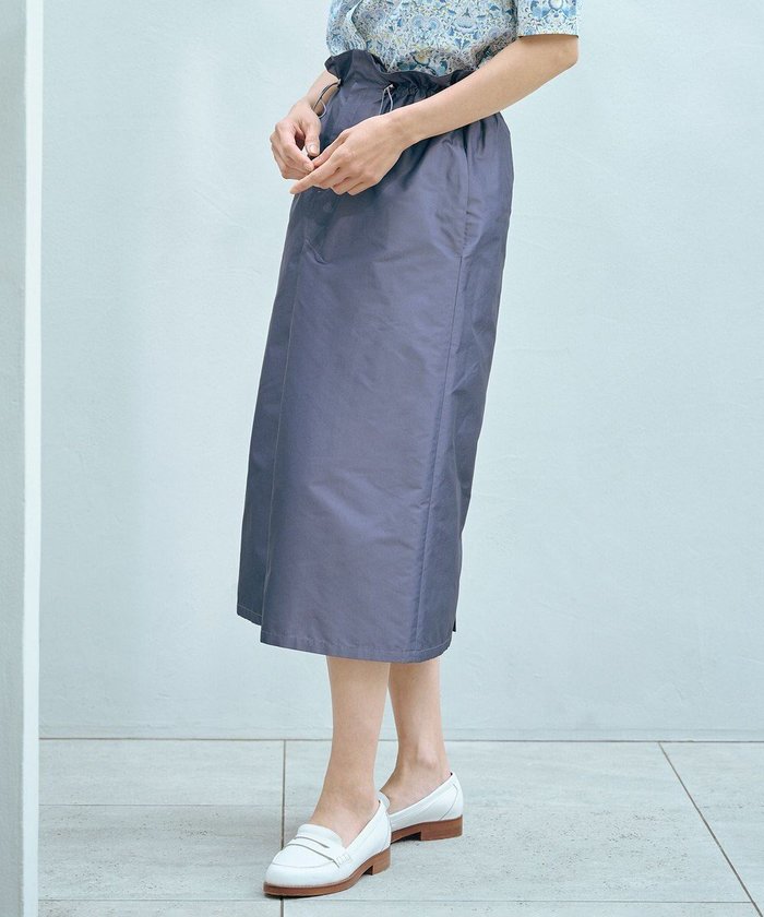 【ジェイ プレス/J.PRESS】の【洗える】シャンブレータフタ ナロー スカート インテリア・キッズ・メンズ・レディースファッション・服の通販 founy(ファニー) https://founy.com/ ファッション Fashion レディースファッション Fashion for Women スカート Skirts 春 Spring 洗える Machine Washable ギャザー Gathered, Ruffled グログラン Grosgrain, Grosgrain Ribbon シンプル Simple, Minimal タフタ Taffeta, Structured Fabric ドローストリング Drawstring, Pull Cord なめらか Smooth, Silky Texture バランス Balance, Style Balance フィット Fit, Slim Fit S/S・春夏 SS, Spring/Summer, Warm Season 夏 Summer エレガント 上品 Elegant |ID: prp329100004578069 ipo3291000000034295302