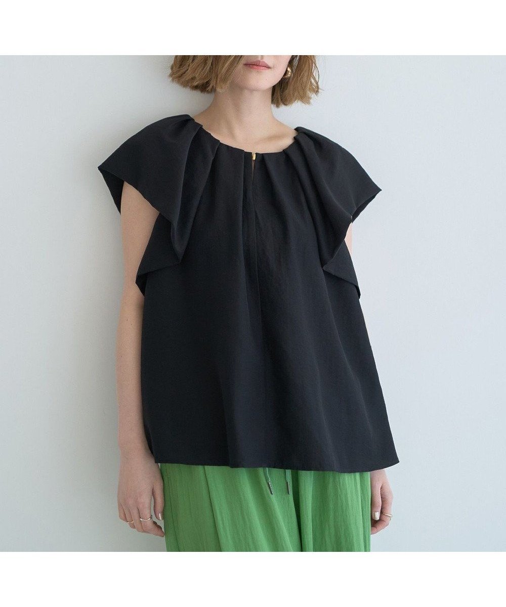 【イェッカ ヴェッカ/YECCA VECCA】のフレアブラウス 人気、トレンドファッション・服の通販 founy(ファニー) 　ファッション　Fashion　レディースファッション　Fashion for Women　トップス・カットソー　Cut & Sew Tops　シャツ・ブラウス・オフィスカジュアル　Elegant Blouses & Button-Ups　おすすめ　Recommended / Our Picks　スリーブ　Sleeve, Long Sleeve / Short Sleeve　フレア　Flare, Flared　フロント　Front, Front Design　ポケット　Pocket, Pocket Detail　エレガント 上品　Elegant　夏　Summer　春　Spring　S/S・春夏　SS, Spring/Summer, Warm Season　 other-1|ID: prp329100004578071 ipo3291000000032427791