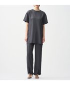 【アンクレイヴ/uncrave】のドレープツイル スリットパンツ ブルーグレー|ID: prp329100004578080 ipo3291000000032722474