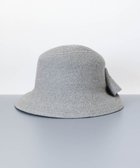 【アウロラ/AURORA】の【 LANVIN COLLECTION(ランバン コレクション) 】変形リボンペーパーブレードクロッシェ ライトグレー|ID: prp329100004578093 ipo3291000000032722774