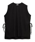 【グリーンパークス/Green Parks】のサイドリボンノースリーブチュニック Black|ID: prp329100004578097 ipo3291000000036117484