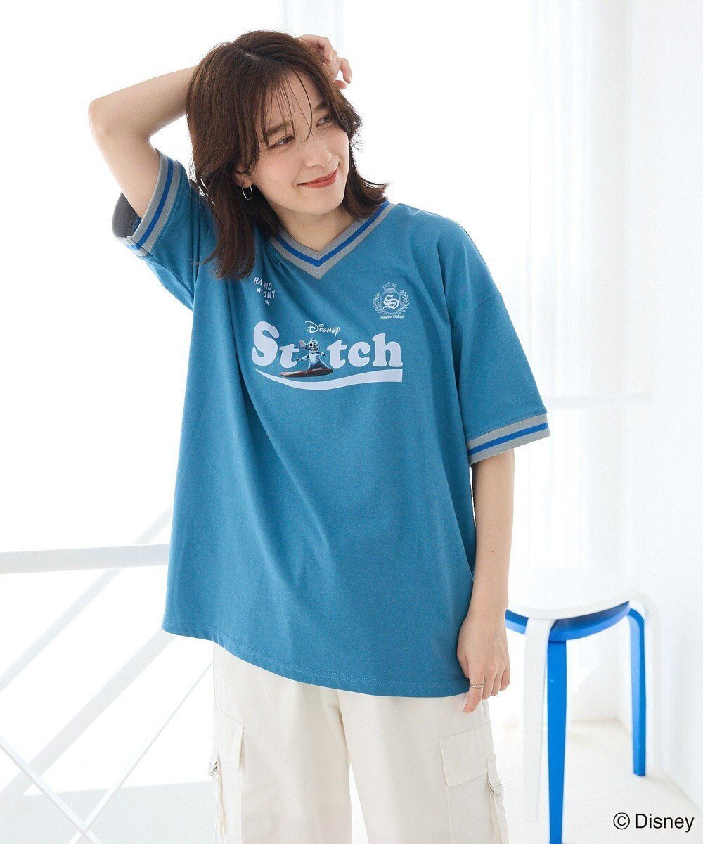 【グリーンパークス/Green Parks】のスティッチ/ゲームTシャツ インテリア・キッズ・メンズ・レディースファッション・服の通販 founy(ファニー) 　ファッション　Fashion　レディースファッション　Fashion for Women　トップス・カットソー　Cut & Sew Tops　シャツ・ブラウス・オフィスカジュアル　Elegant Blouses & Button-Ups　ロングTシャツ・Tシャツ　Longline T-Shirts & Tees　カットソー・ベーシックTシャツ　Cut-and-Sewn Tops / Stretch Tees & Basics　おすすめ　Recommended / Our Picks　カットソー　Cut and Sewn Top　トレンド　Trend, Trending Now　ポケット　Pocket, Pocket Detail　夏　Summer　春　Spring　S/S・春夏　SS, Spring/Summer, Warm Season　Dark Blue|ID: prp329100004578099 ipo3291000000033657516