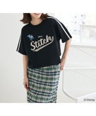 【グリーンパークス/Green Parks】のスティッチ/メタルプリントクロップドミニ裏毛プル Black|ID: prp329100004578108 ipo3291000000032428079
