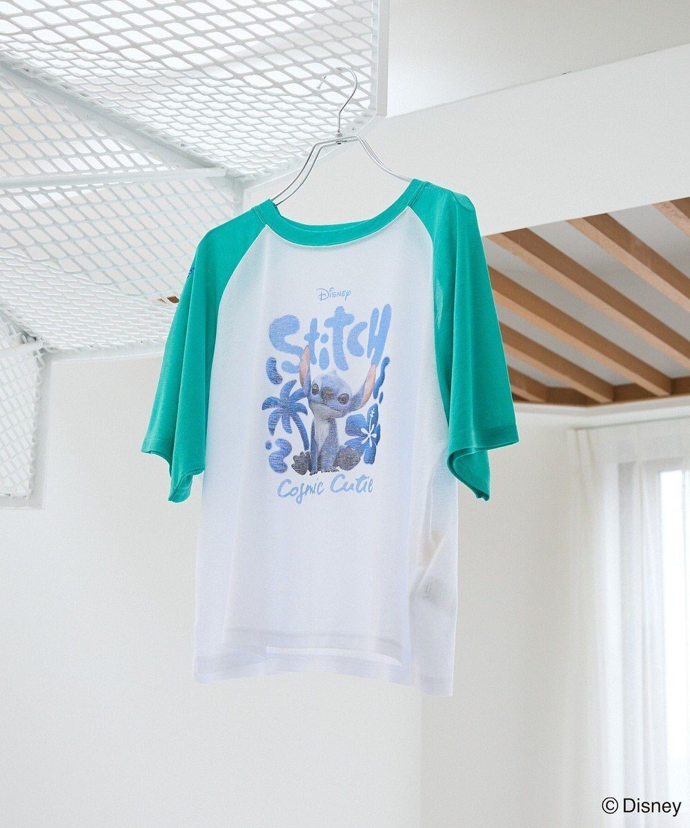 【グリーンパークス/Green Parks】のスティッチ/シアー半袖ラグランTシャツ インテリア・キッズ・メンズ・レディースファッション・服の通販 founy(ファニー) 　ファッション　Fashion　レディースファッション　Fashion for Women　トップス・カットソー　Cut & Sew Tops　シャツ・ブラウス・オフィスカジュアル　Elegant Blouses & Button-Ups　ロングTシャツ・Tシャツ　Longline T-Shirts & Tees　カットソー・ベーシックTシャツ　Cut-and-Sewn Tops / Stretch Tees & Basics　おすすめ　Recommended / Our Picks　カットソー　Cut and Sewn Top　シアー　Sheer, See-Through　プリント　Print, Printed Pattern　ポケット　Pocket, Pocket Detail　リラックス　Relax, Relaxed Fit　半袖　Short Sleeve, Half Sleeve　夏　Summer　春　Spring　S/S・春夏　SS, Spring/Summer, Warm Season　Emerald Green|ID: prp329100004578110 ipo3291000000033373127