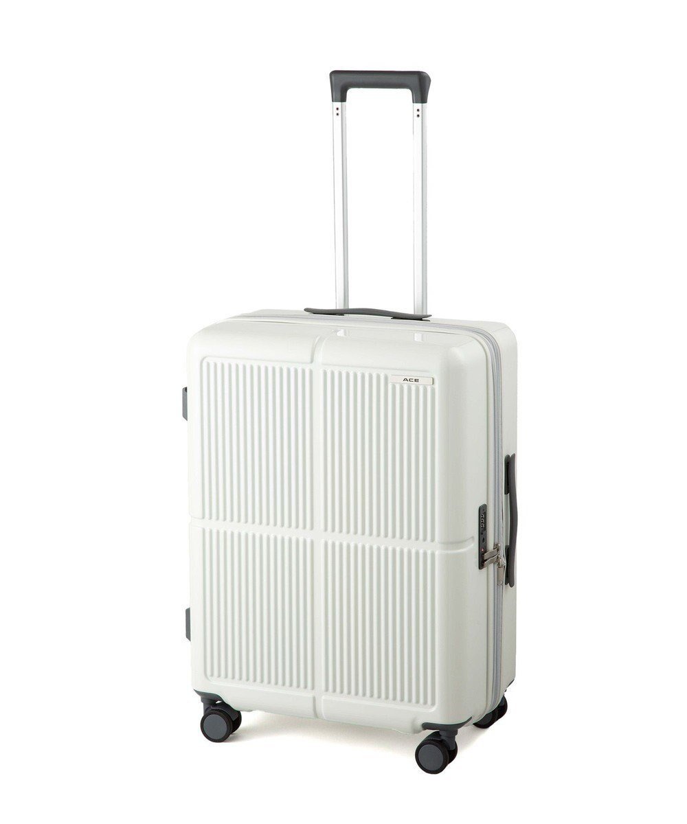 【エースバッグズアンドラゲッジ/ACE BAGS & LUGGAGE】の【WEB限定】 ACE ファームロード スーツケース 63L 05892 エース インテリア・キッズ・メンズ・レディースファッション・服の通販 founy(ファニー) 　ファッション　Fashion　レディースファッション　Ladies' Fashion Online　スーツ　Suits　シンプル　Simple　トラベル　Travel　ハンドバッグ　Handbag　メンズ　Mens　リュック　Ruck Sack　再入荷　Restock/Back In Stock/Re Arrival　旅行　Travel　スーツケース キャリーケース　Suitcase　アイボリー|ID: prp329100004578116 ipo3291000000032428167