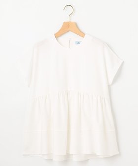 【組曲/KUMIKYOKU】のツイルジャージーティアード カットソー 人気、トレンドファッション・服の通販 founy(ファニー) ファッション Fashion レディースファッション Ladies' Fashion Online トップス・カットソー Tops/Tshirt シャツ/ブラウス Shirts/Blouses ロング / Tシャツ T-Shirts カットソー Cut and Sewn 春 Spring カットソー Cut And Sew スリーブ Sleeve ツイル Twill ティアード Tiered フレンチ French ラウンド Round S/S・春夏 Ss・Spring/Summer 夏 Summer エレガント 上品 Elegant |ID:prp329100004578126