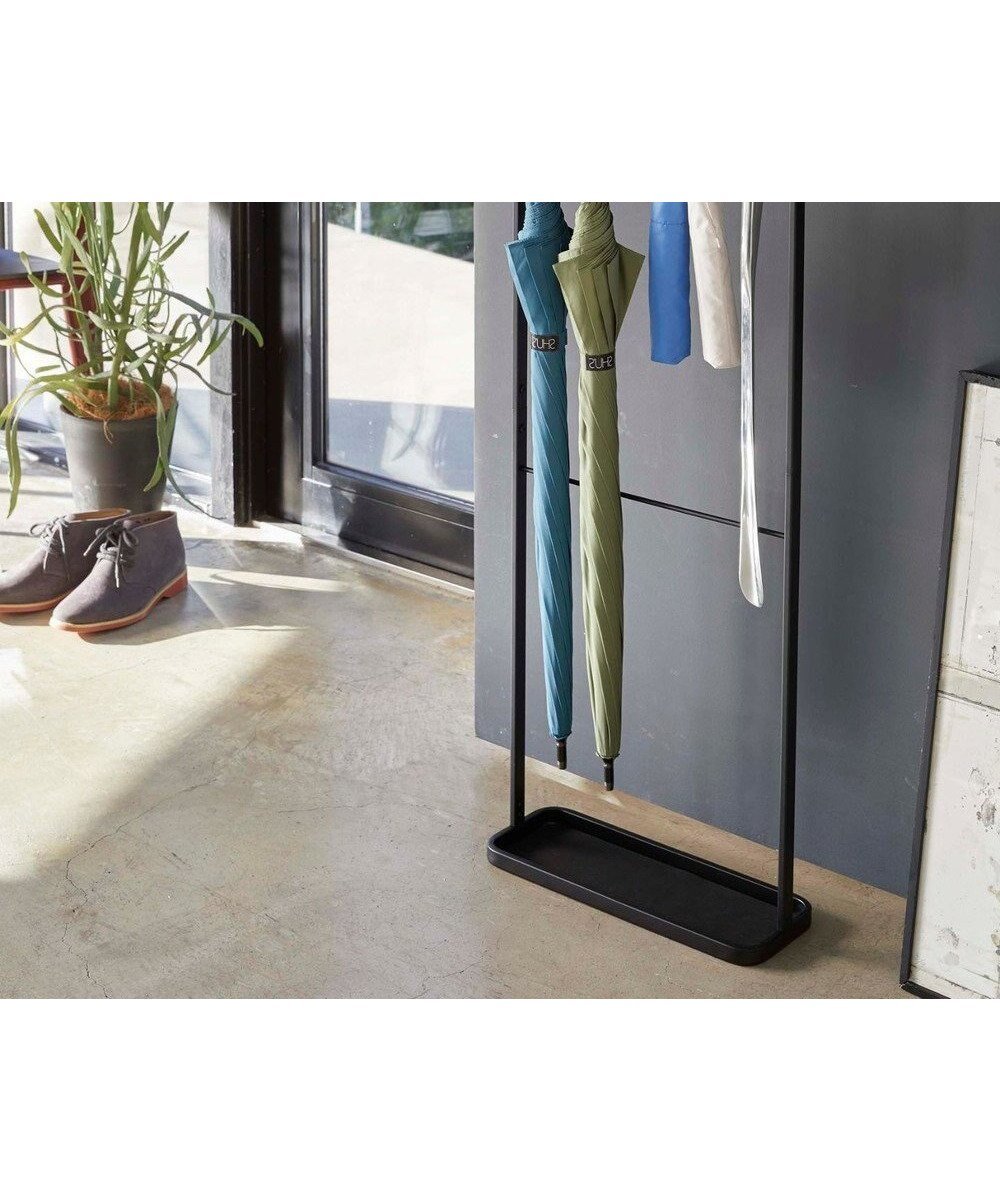【タワー/tower】の天板付き引っ掛け傘立て タワー ブラック インテリア・キッズ・メンズ・レディースファッション・服の通販 founy(ファニー) 　ファッション　Fashion　レディースファッション　Fashion for Women　レイングッズ・傘・晴雨兼用傘　Umbrellas & Rain Gear　傘　Umbrella, Parasol　時計　Watch, Wristwatch　ブラック|ID: prp329100004579192 ipo3291000000034277146