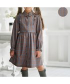 【組曲 / KIDS/KUMIKYOKU】の【110-140㎝】リセチェックシャツ ワンピース ブルー×オレンジ系|ID: prp329100004579218 ipo3291000000032695304