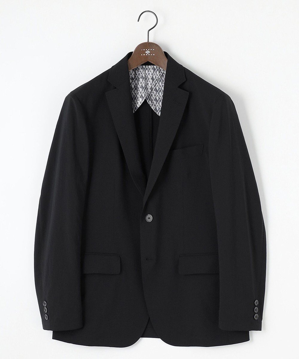 【ジョセフ アブード/JOSEPH ABBOUD / MEN】のクールビズ【洗える/軽量/清涼/ストレッチ】ハイツイストドライストレッチ ジャケット インテリア・キッズ・メンズ・レディースファッション・服の通販 founy(ファニー) 　ファッション　Fashion　メンズファッション　Fashion for Men　アウター　Men's Coats Outerwear　テーラードジャケット　Tailored Jackets & Blazers　春　Spring　洗える　Machine Washable　吸水　Absorbent, Quick-Dry　軽量　Lightweight, Ultra Light　サマー　Summer, Summer Style　シンプル　Simple, Minimal　ジャケット　Jacket, Outerwear　ストレッチ　Stretch, Stretchy Fabric　スマート　Smart, Elegant　スラックス　Slacks, Dress Pants　セットアップ　Set-Up, Coordinated Outfit　テーラード　Tailored, Tailored Fit　フィット　Fit, Slim Fit　プリント　Print, Printed Pattern　ポケット　Pocket, Pocket Detail　リラックス　Relax, Relaxed Fit　S/S・春夏　SS, Spring/Summer, Warm Season　夏　Summer　ビジネス 仕事 通勤　Business / Work / Commuting　ブラック系|ID: prp329100004579233 ipo3291000000032718190