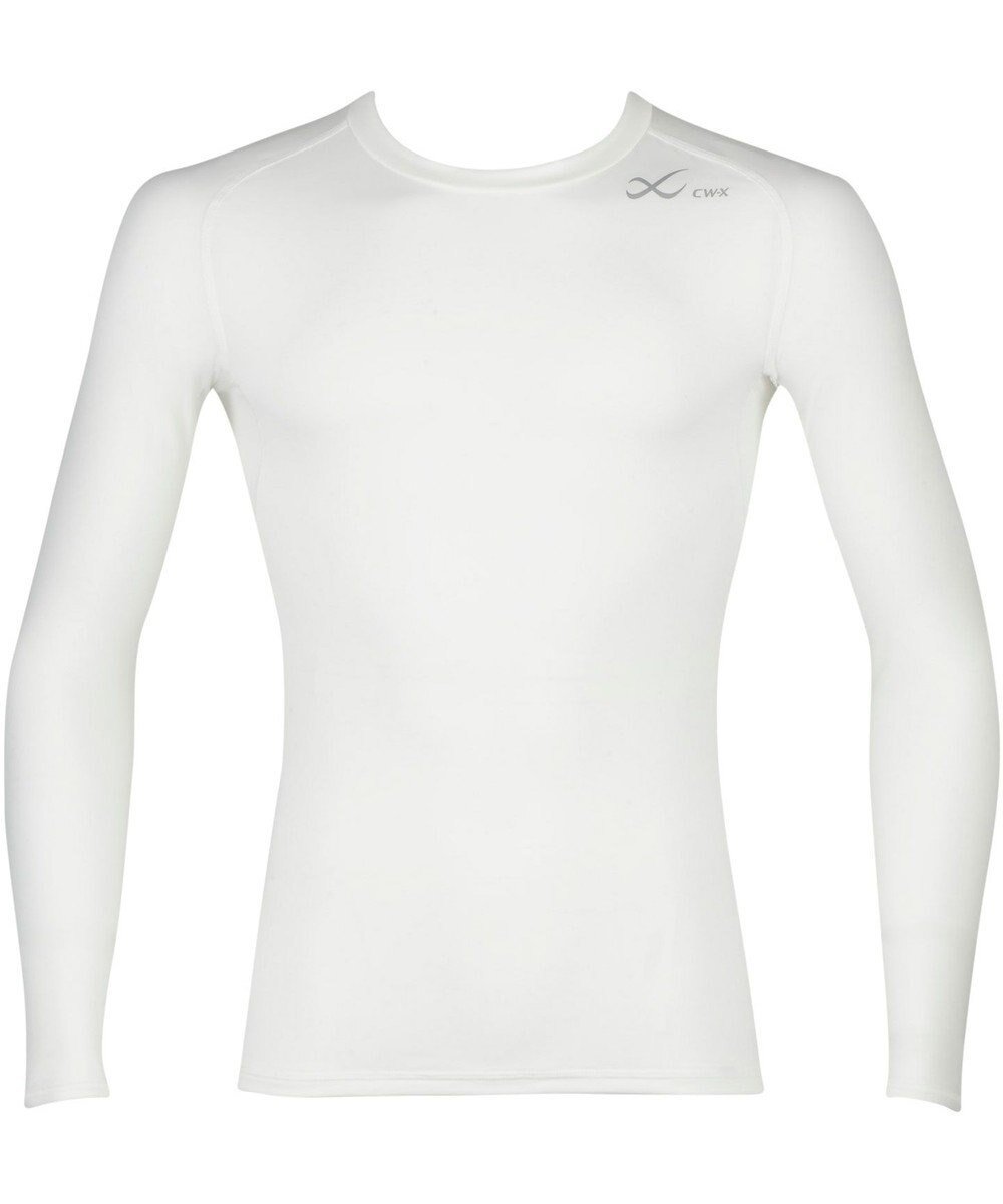 【シーダブリューエックス/CW-X / MEN】の【MEN】 機能性トップス SECOND BODY 2.0 吸汗速乾 UVカット率90%以上 抗菌防臭 丸首・長袖 /ワコール CHO029 インテリア・キッズ・メンズ・レディースファッション・服の通販 founy(ファニー) 　ファッション　Fashion　メンズファッション　Fashion for Men　トップス・カットソー　Cut & Sew Tops　おすすめ　Recommended / Our Picks　ストレッチ　Stretch, Stretchy Fabric　スポーツ　Sports, Activewear　パターン　Pattern, Design Print　メッシュ　Mesh, Net Fabric　切替　Switching, Contrast Panel　抗菌　Antibacterial, Bacteria-Resistant　長袖　Long Sleeve, Full Sleeve　アイボリー|ID: prp329100004579237 ipo3291000000032745976